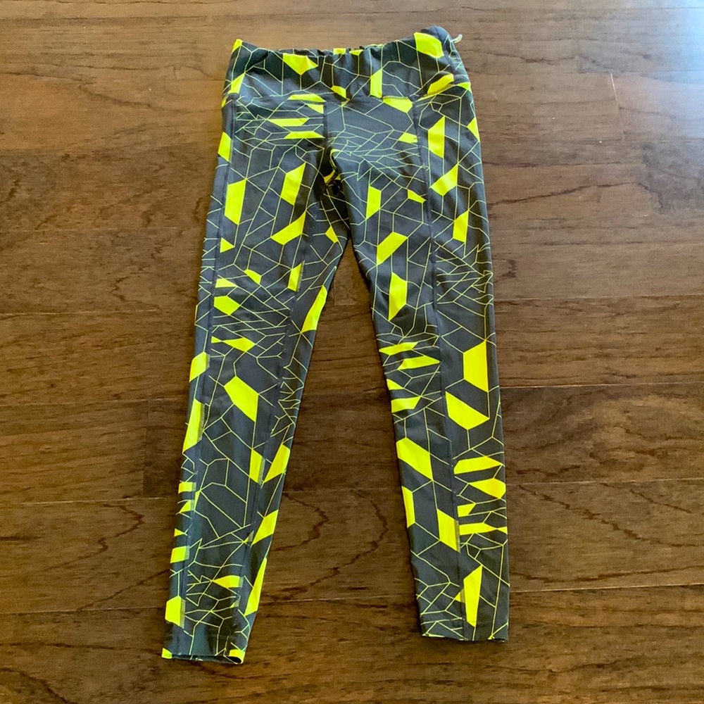 Oiselle KC print tights - size 6 - EUC